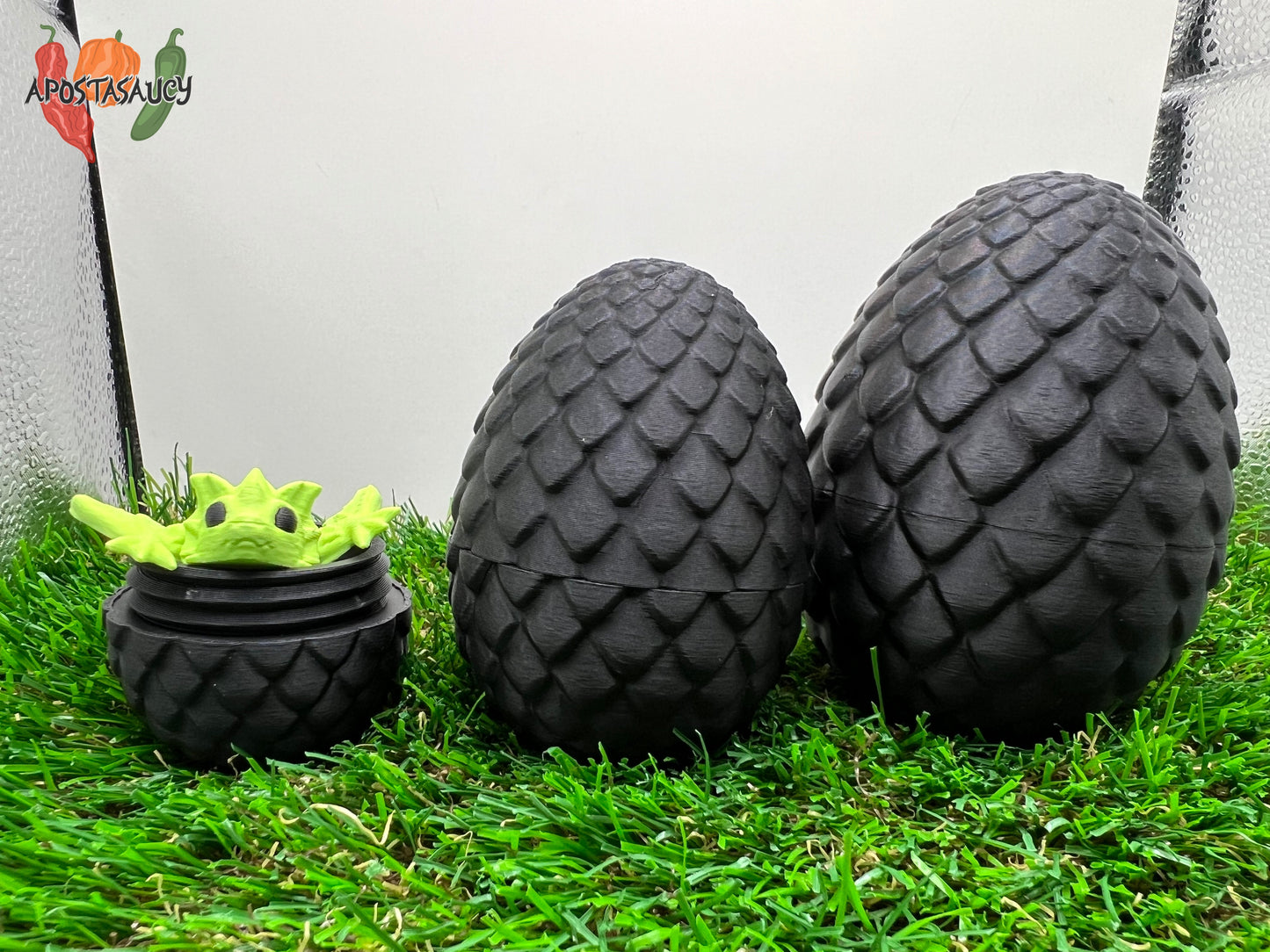 Green Dragon with Egg