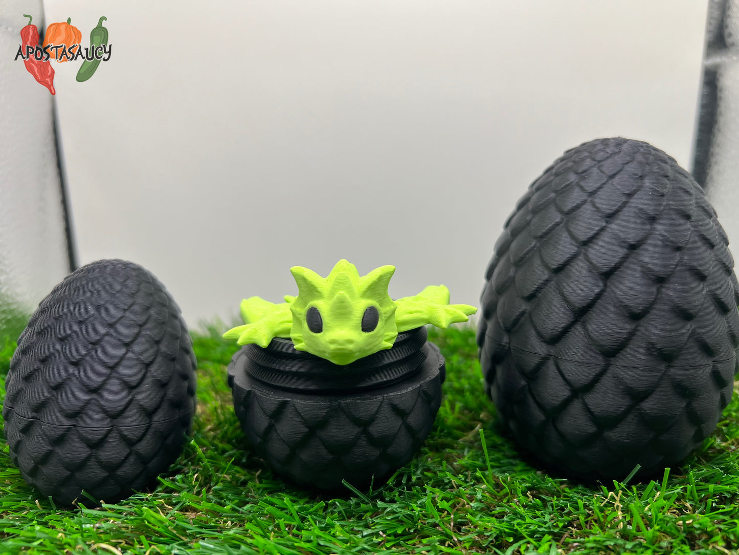 Green Dragon with Egg