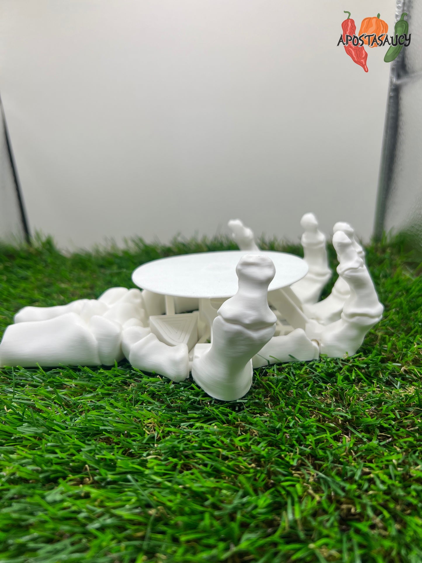 Skeleton hand coaster