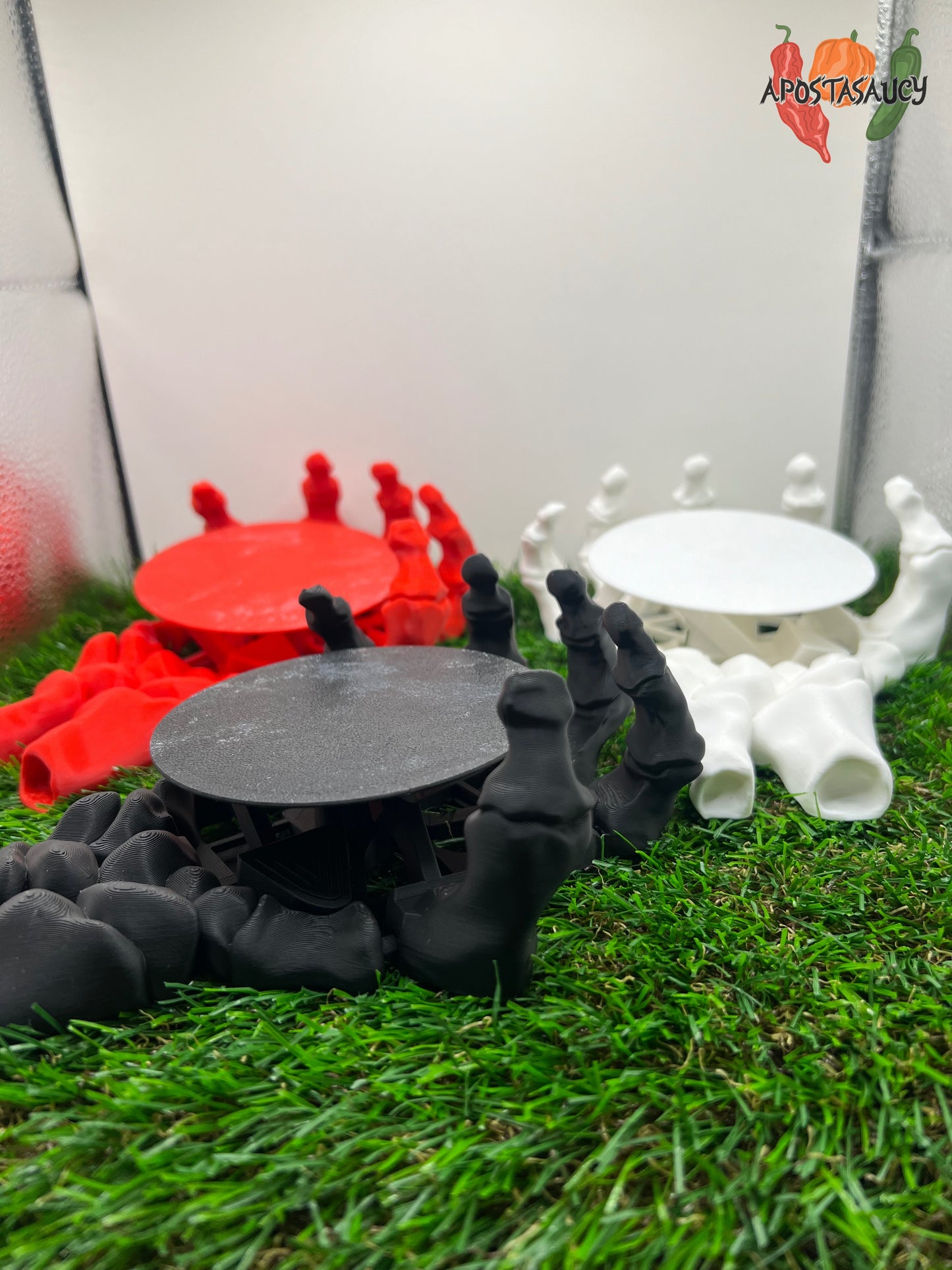 Skeleton hand coaster